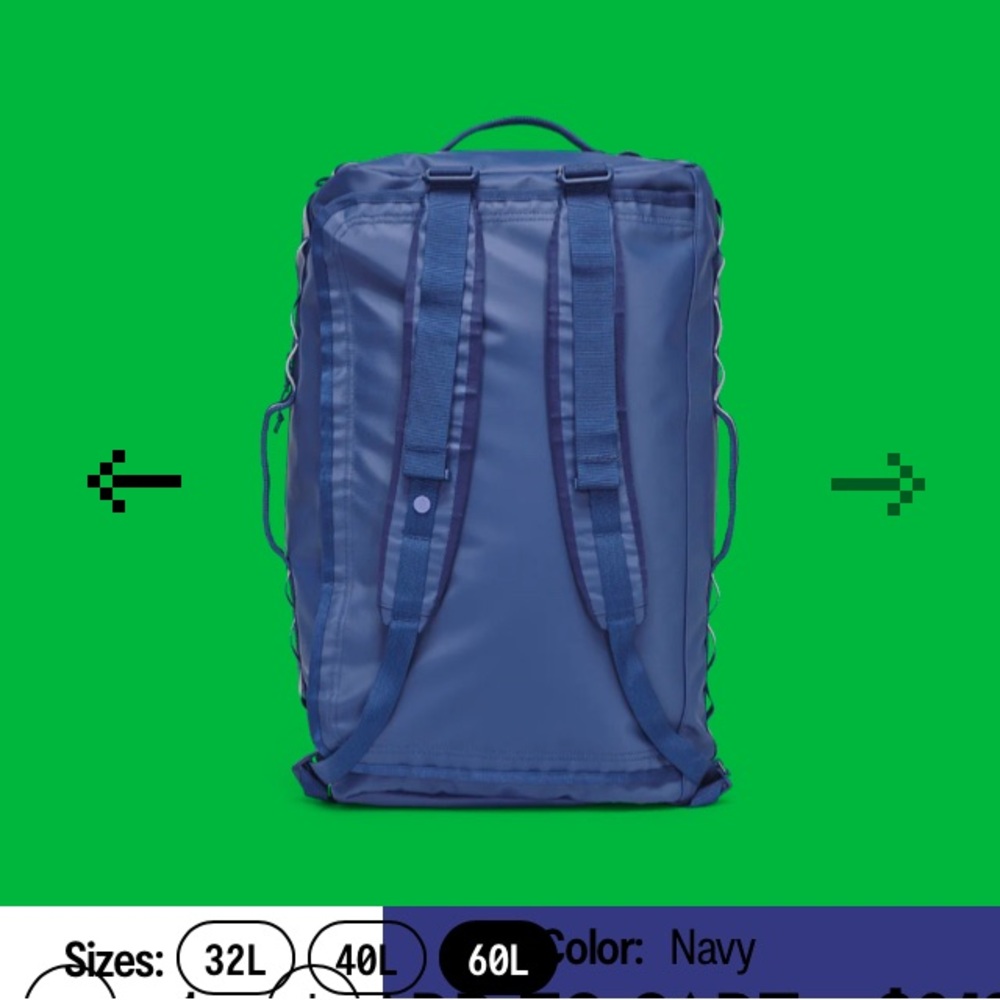 60L Baboon to the Moon blue travel bag